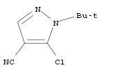 1H-Pyrazole-4-carbonitrile, 5-chloro-1-(1,1-dimethylethyl)-